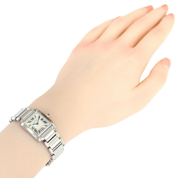 Cartier Tank Francaise SM Watch, Stainless Steel 2384 Quartz Ladies CARTIER