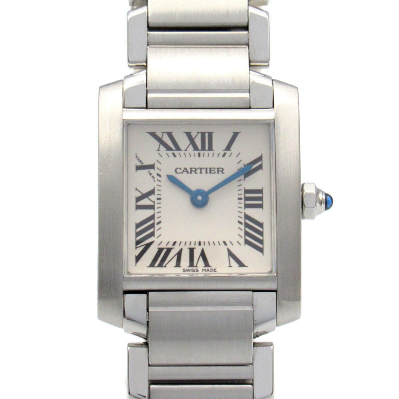 CARTIER Tank Francaise SM Watch Stainless Steel Ladies Ivory W51008Q3