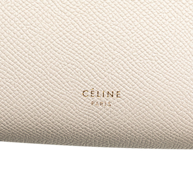 Celine Nano Belt Bag Handbag Shoulder S-GA-5107 Beige Leather Women's CELINE