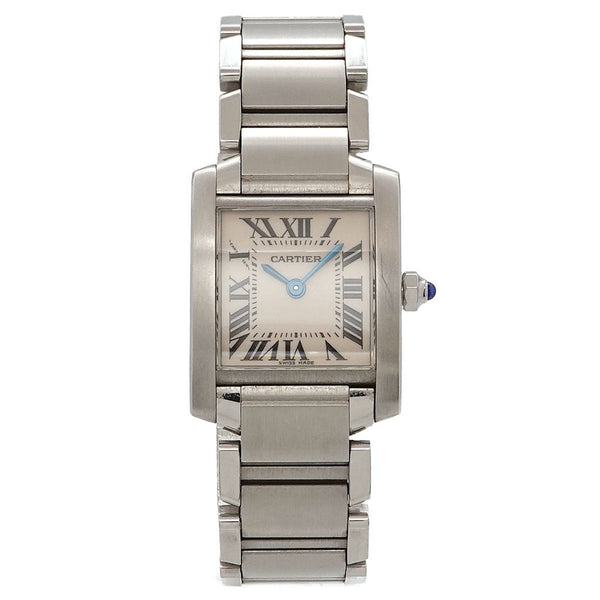 Cartier Tank Francaise SM W51008Q3 Ladies' Watch Ivory Quartz