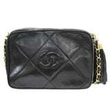 CHANEL Chanel Che shoulder bag matelasse black 661059