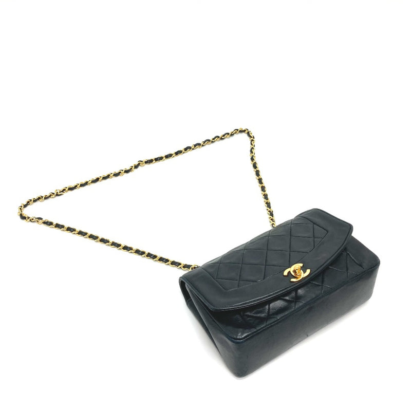 Chanel CCCC Mark Bag Single Chain Shoulder Bag Black GoldHardware