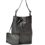 Celine bag drawstring CELINE Seau leather black