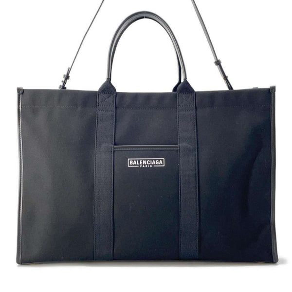 Balenciaga Tote Bag Hardware Large Canvas 671403 BALENCIAGA 2way Shoulder Black