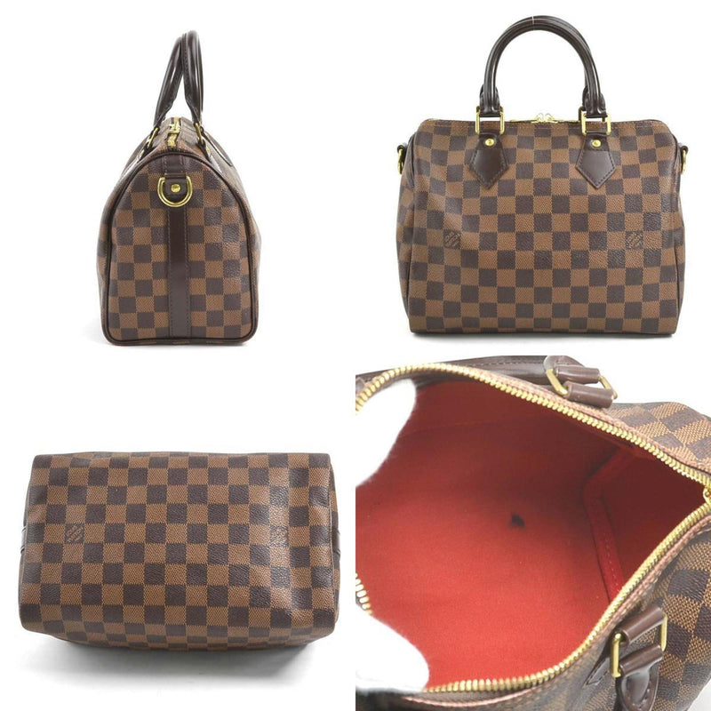 LOUIS VUITTON Handbag Shoulder Bag Damier Speedy Bandouliere 25 Canvas Brown Women's N41368