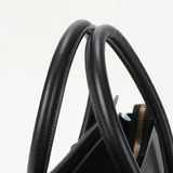 Celine Luggage Micro Shopper Leather Handbag Tote