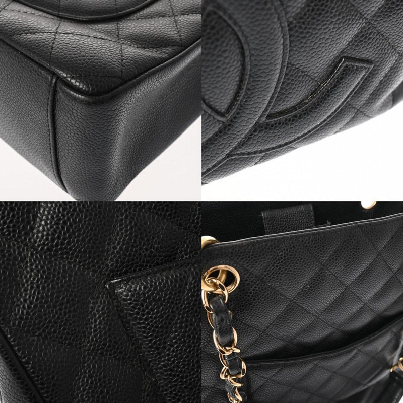 CHANEL Chanel Matelasse PST Tote Black A50994 Women's Caviar Skin Bag