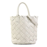 BOTTEGA VENETA Handbag Shoulder Bag Intrecciato Leather Ivory Unisex 99885g