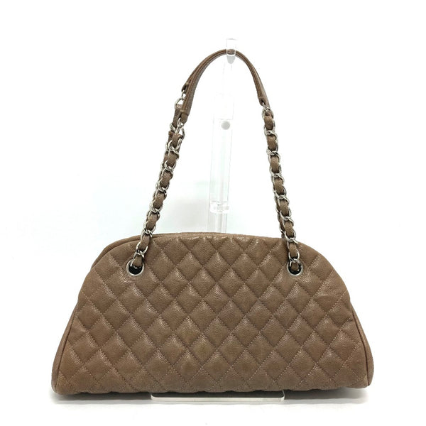 Chanel CC Mark Bag Chain Shoulder Bag Brown SilverHardware