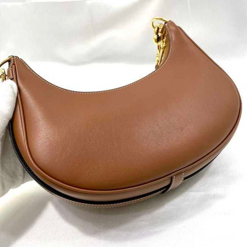 CELINE Medium Ava Strap Bag Brown 19692 f-19943 Hobo Leather Women's