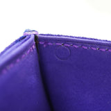 Hermes Dobris Shoulder Clutch Bag Purple 〇S Engraved Suede 0058HERMES Strap