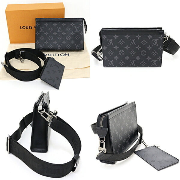 LOUIS VUITTON Gaston Wearable Wallet M81124 Monogram Eclipse Reverse Canvas