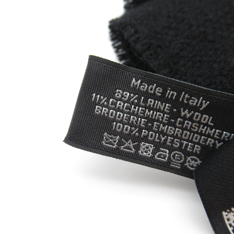 CHANEL Scarf Black wool