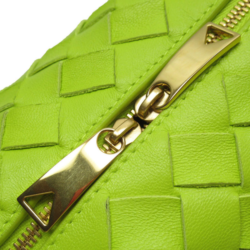 Bottega Veneta Shoulder Bag Small Loop Camera Leather Yellow Green Women's w0390j