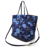 LOUIS VUITTON Louis Vuitton Ikat Flower Noefull MM Tote Bag Shoulder Grand Blue M94312