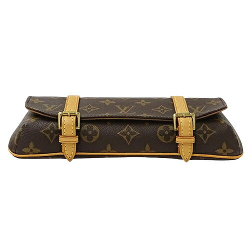 LOUIS VUITTON Bag Monogram Women's Waist Second Clutch Pouch 2way Pochette Marel M51159 Brown