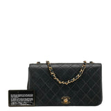 Chanel Matelasse 23 Coco Mark Single Flap Chain Shoulder Bag Black Lambskin Women's CHANEL