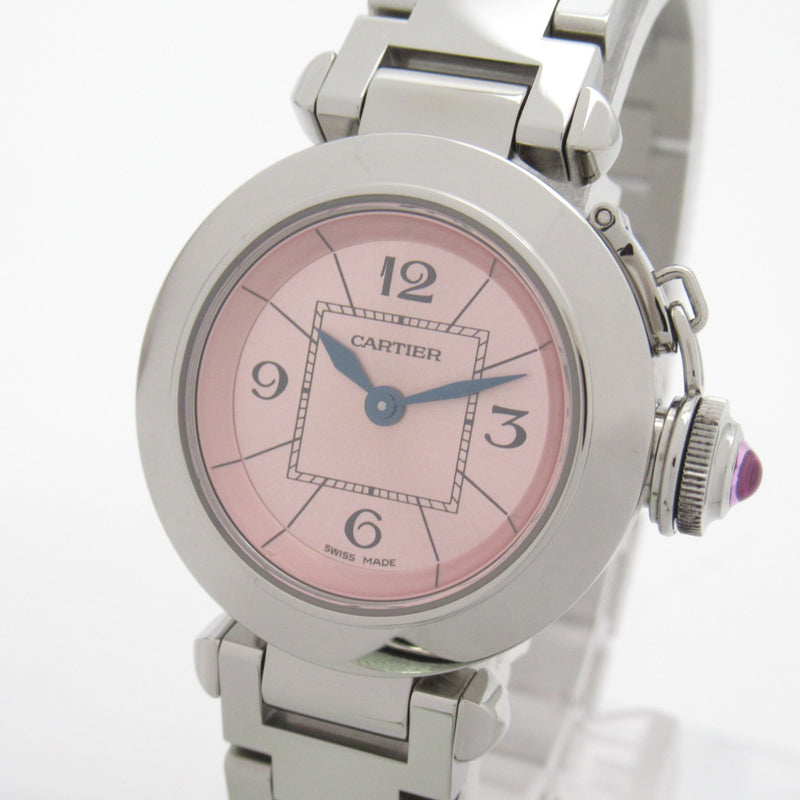 CARTIER Miss Pasha Wrist Watch Watch Wrist Watch W3140008 Quartz Pink  Stainless Steel W3140008