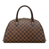 Louis Vuitton Damier Rivera MM Handbag Boston Bag N41434 Ebene Brown PVC Leather Women's LOUIS VUITTON