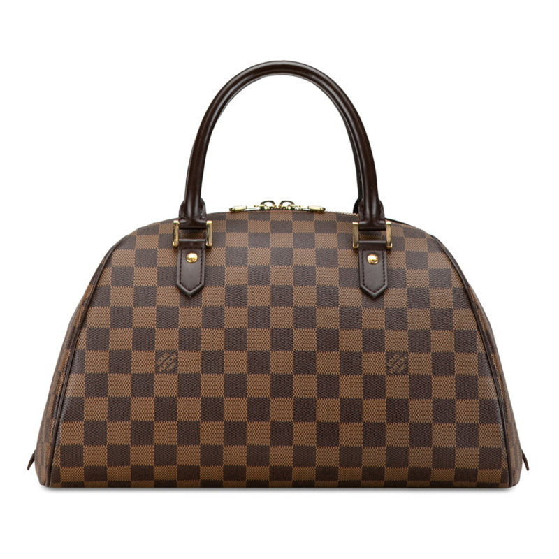 Louis Vuitton Damier Rivera MM Handbag Boston Bag N41434 Ebene Brown PVC Leather Women's LOUIS VUITTON