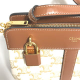 CELINE 191992BZJ Pochette Bag Crossbody Shoulder Bag White Brown