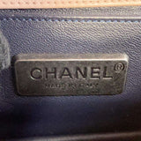 Chanel Chain Shoulder Bag Boy Coco Mark Leather Fur CHANEL