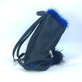 Fendi 7VZ016 backpack bag fur studs Backpack Black blue