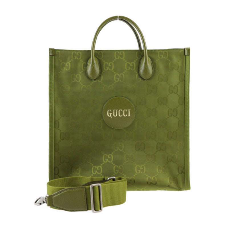 GUCCI Gucci Medium Tote Bag Off The Grid 696043 GG Nylon x Forest Green Silver Hardware 2WAY Shoulder Japan Limited 2023 Model