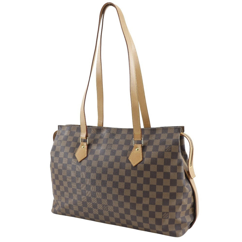 Louis Vuitton LOUIS VUITTON Columbine Tote Bag N99037 Damier Canvas 1996 Brown AS1916 Double Women's R171224016