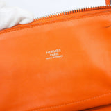 HERMES Bolide 31 Handbag Shoulder Bag Taurillon Clemence Leather Fu Orange