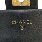 Chanel Chain Wallet Matelasse Coco Mark Lambskin AP2271 CHANEL Black Bag