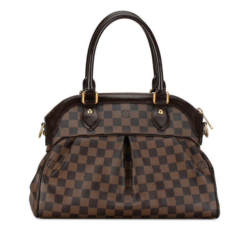 Louis Vuitton Damier Trevi PM Handbag Shoulder Bag N51997 Brown PVC Leather Women's LOUIS VUITTON