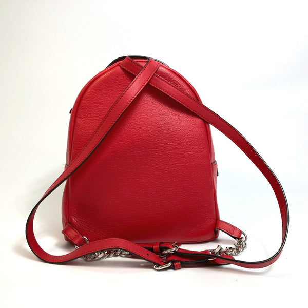 Fendi 8BZ038 Valentine limited color studs Backpack Backpack Red Red