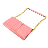 Delvaux Women's Leather Chain/Shoulder Wallet Pink