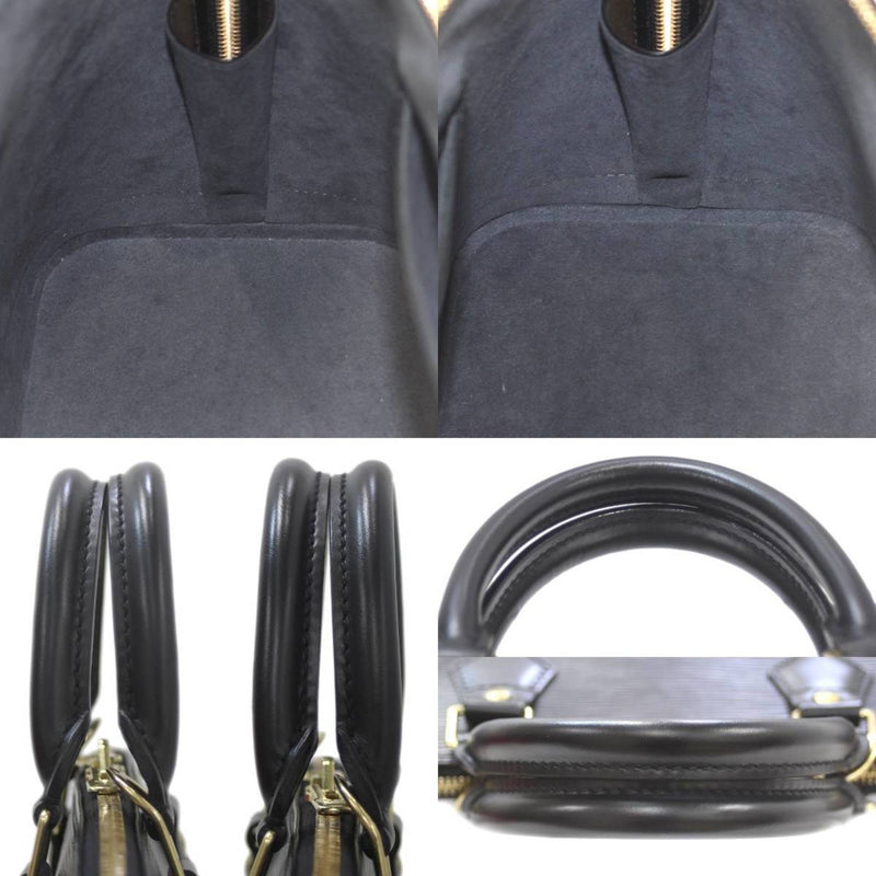 LOUIS VUITTON Louis Vuitton Alma Handbag Epi Noir M52142 MI0080