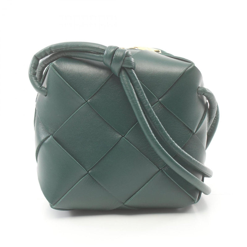 BOTTEGA VENETA Cassette Camera Bag Shoulder Leather Women's Green 701915VCQC23049