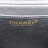 CHANEL Matelasse Handbag Black Caviar Skin (Grained Calf)