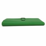 Hermes Long Wallet Bearn Soufflet Veau Epsom Bamboo Green Bi-fold Women's Men's HERMES