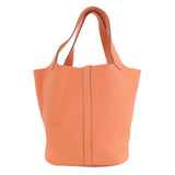 Hermes Picotin Lock MM Pink Tote Bag Taurillon Women's