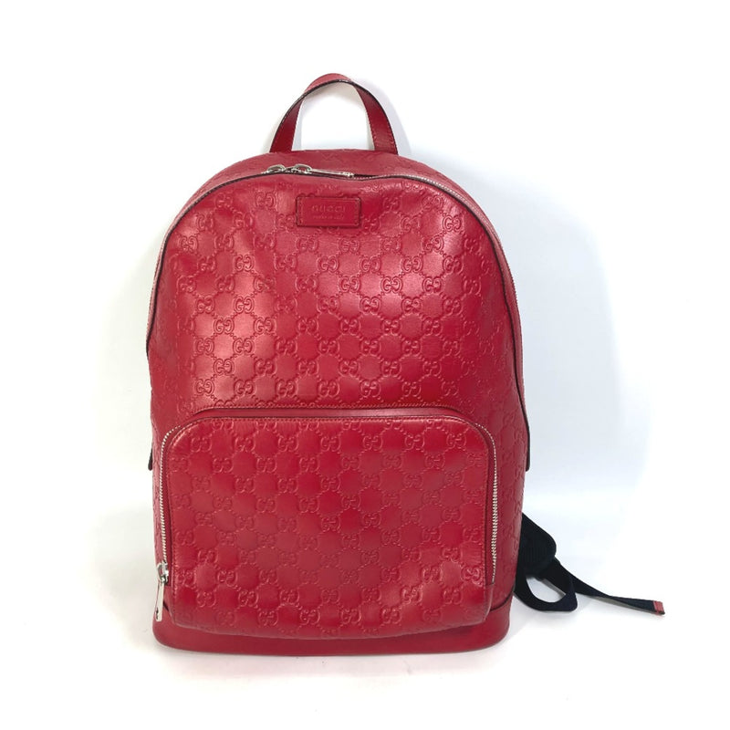 Gucci 406370 Guccissima backpack bag Backpack Red