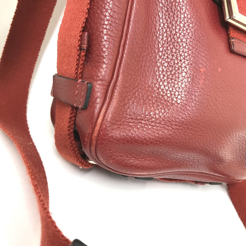 Hermes Crossbody bag Pochette Shoulder Bag Red SilverHardware