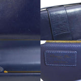 Christian Dior Shoulder Bag 30 Montaigne Leather Navy Women's a0350