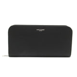 SAINT LAURENT Round long wallet Black leather 534290BTY0N1000