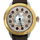 FENDI Fendi Eye Shine Enamel Belt SS 3 Colors Quartz Brown Watch Clock Fashionable Shell Black Spinel Topaz Women's