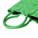 BOTTEGAVENETA Bottega Veneta Intrecciato Small Intreccio Green - Women's Lambskin Tote Bag