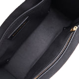 BALENCIAGA Hardware Small Tote Handbag 671402 Canvas Calf Leather Natural Black Shoulder Bag