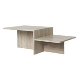 Distinct coffee table, travertine