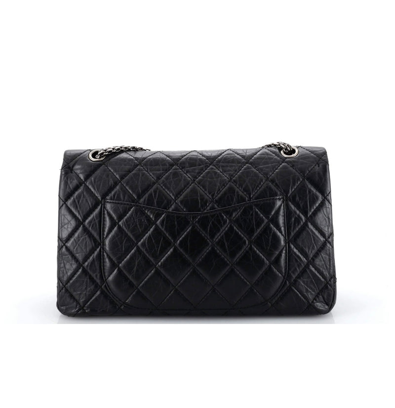 Chanel Reissue 2.55 Flap Bag gestepptes gealtertes Kalbsleder 227 –  Brandera Luxury Vintage
