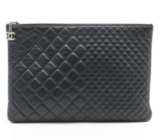 Chanel Large Quilted Clutch Bag