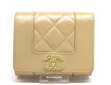 Chanel Mademoiselle Trifold Wallet Gold Hardware